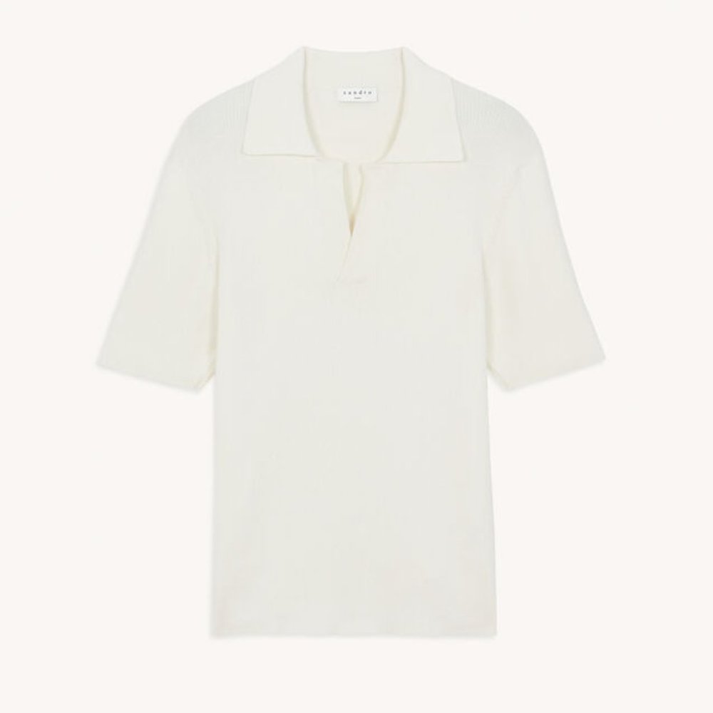 NWOT Sandro Paris Knit Polo